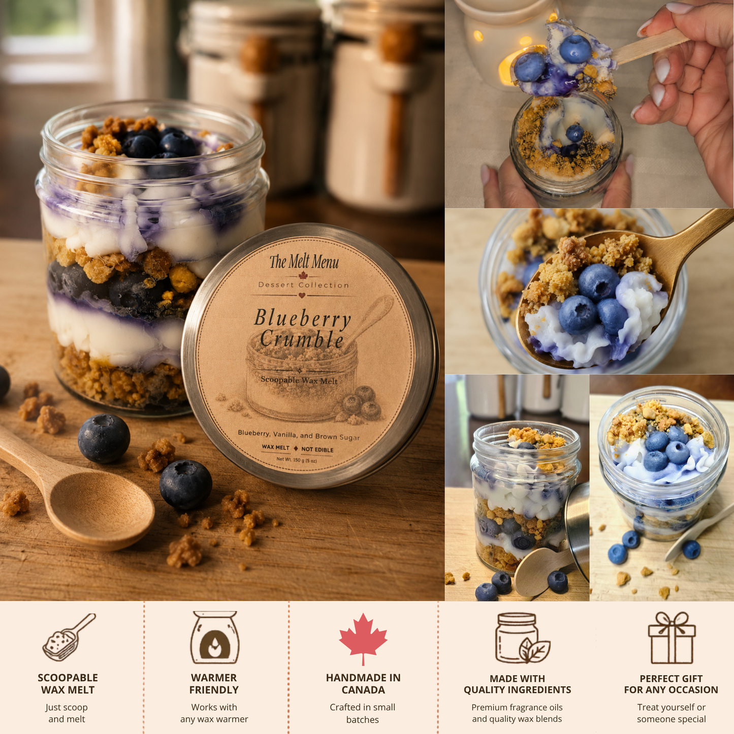 Blueberry Crumble | Scoopable