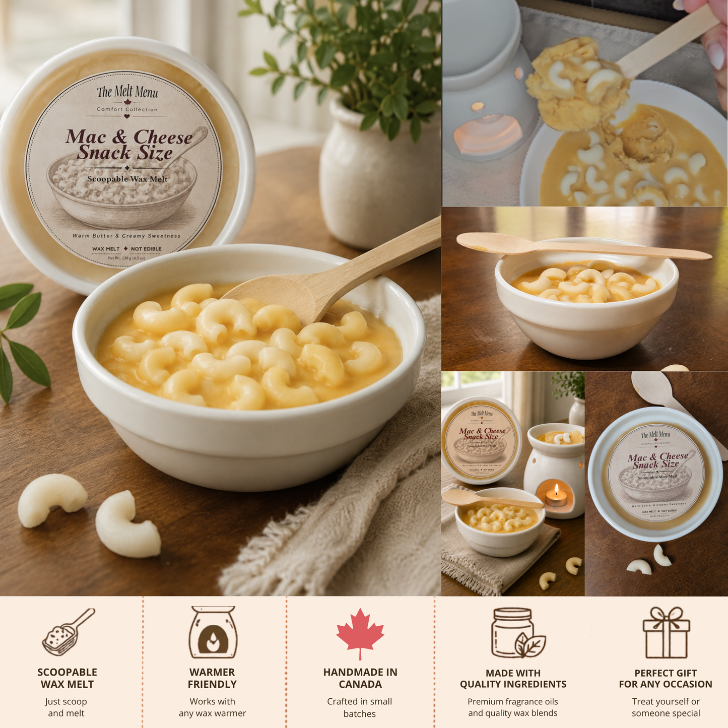 Mac & Cheese - Snack-Size Bowl Wax Melt
