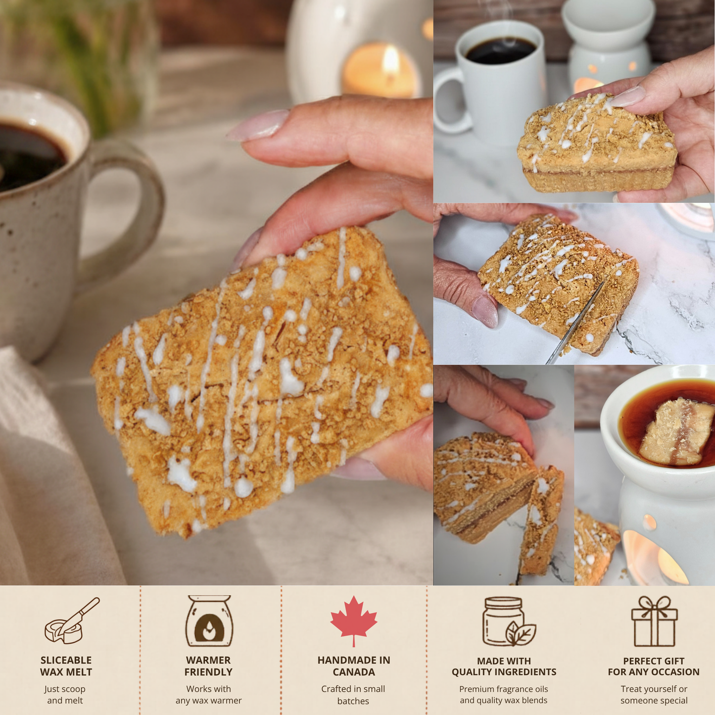 Apple Streusel Mini Loaf Wax Melt