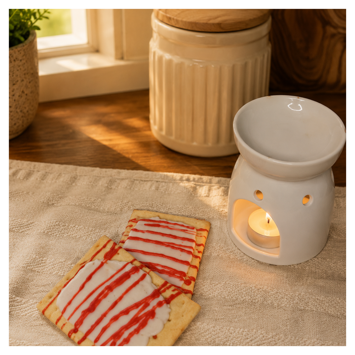 Strawberry Toaster Pastry (2 pack) | Pull Apart Wax Melt