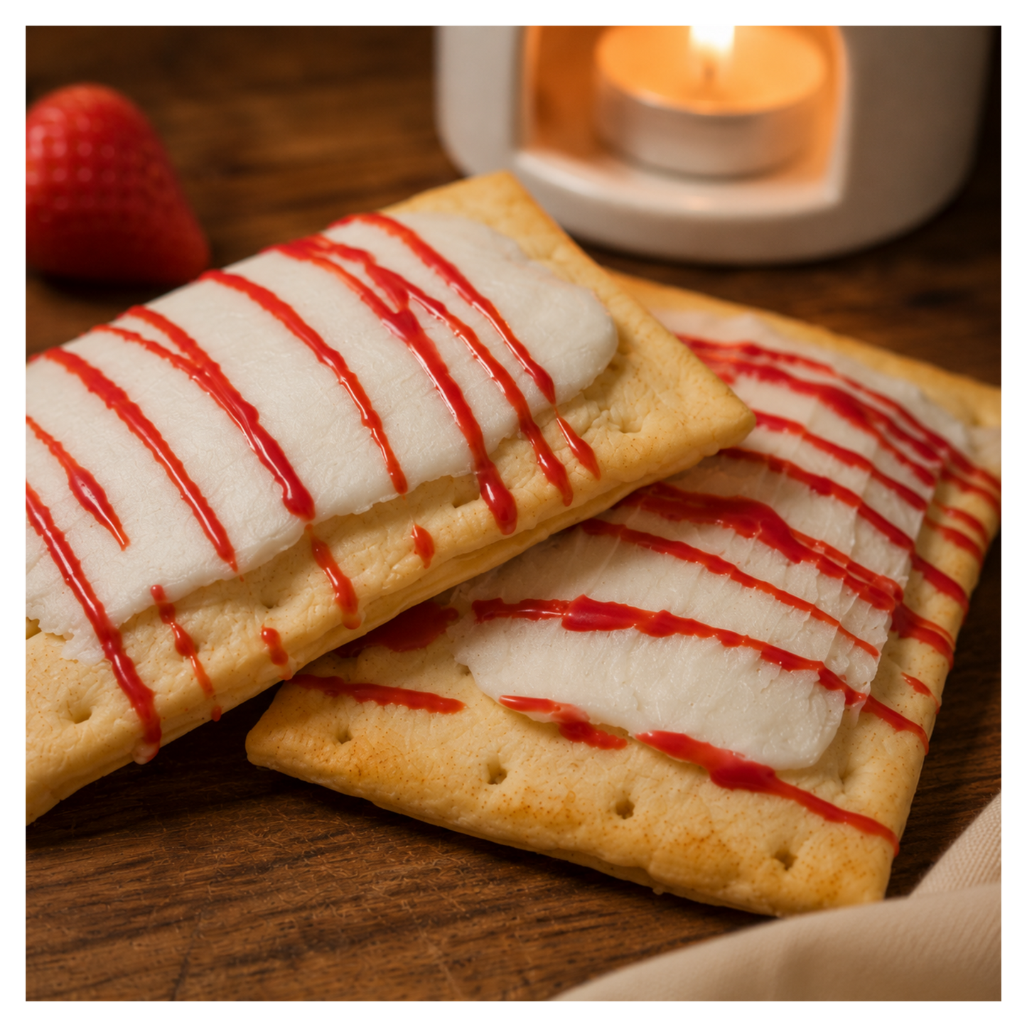 Strawberry Toaster Pastry (2 pack) | Pull Apart Wax Melt