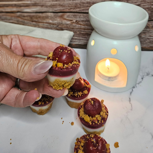 Black Cherry Cheesecake Bites (6-Pack) | Ready-To-Melt Wax Melt