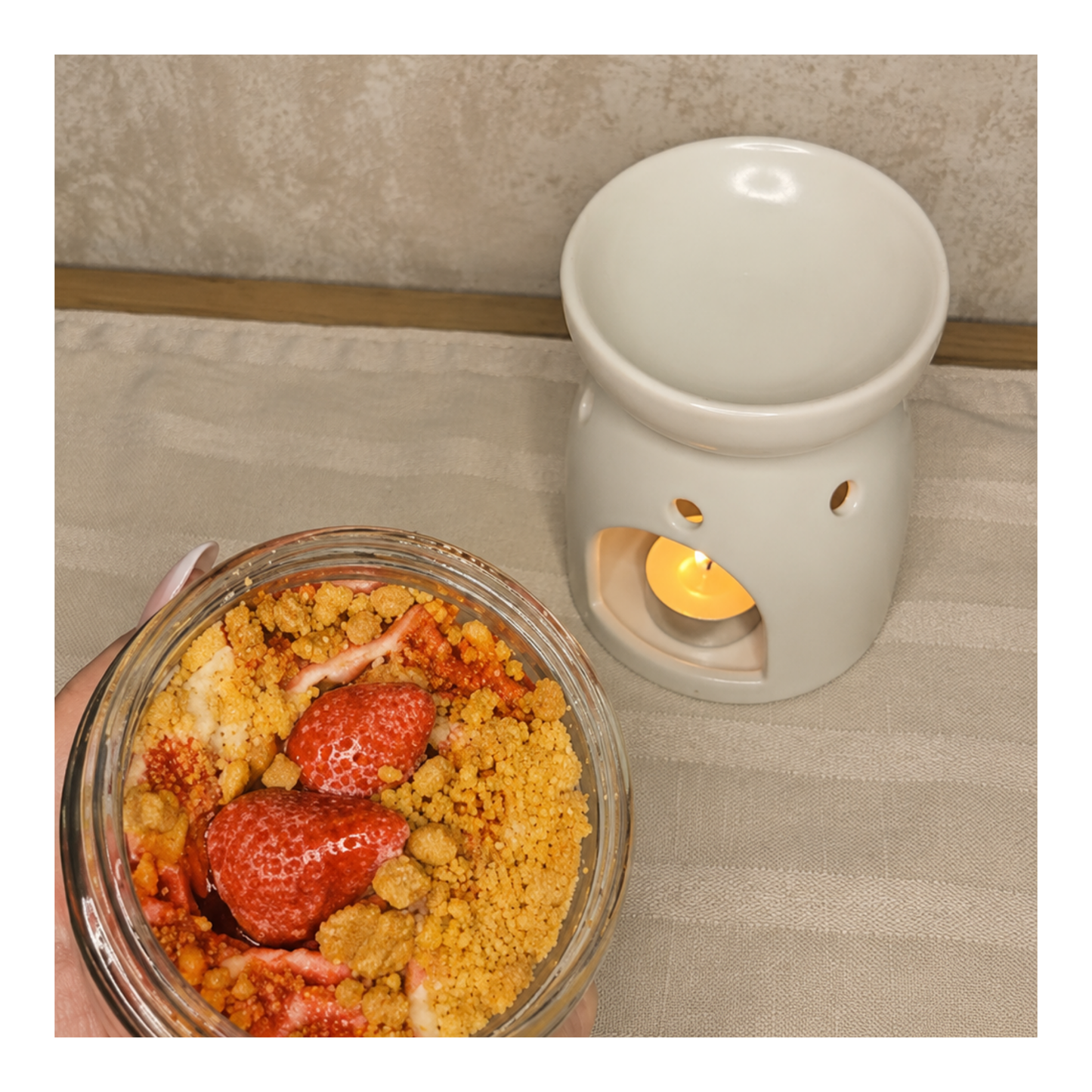 Strawberries & Cream Crumble  | Scoopable