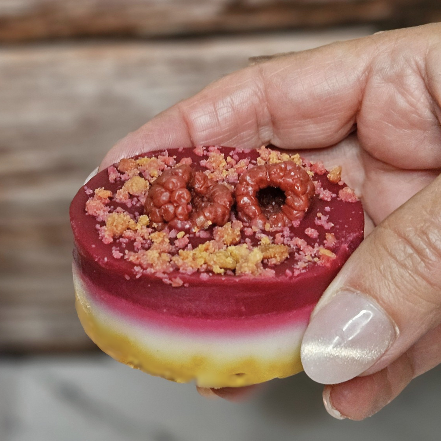 Mini Raspberry Cheesecake | Sliceable Wax Melt