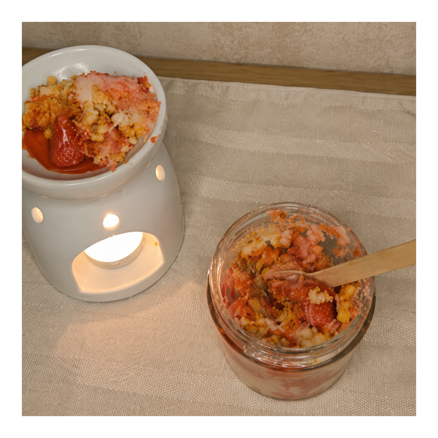 Strawberries & Cream Crumble  | Scoopable