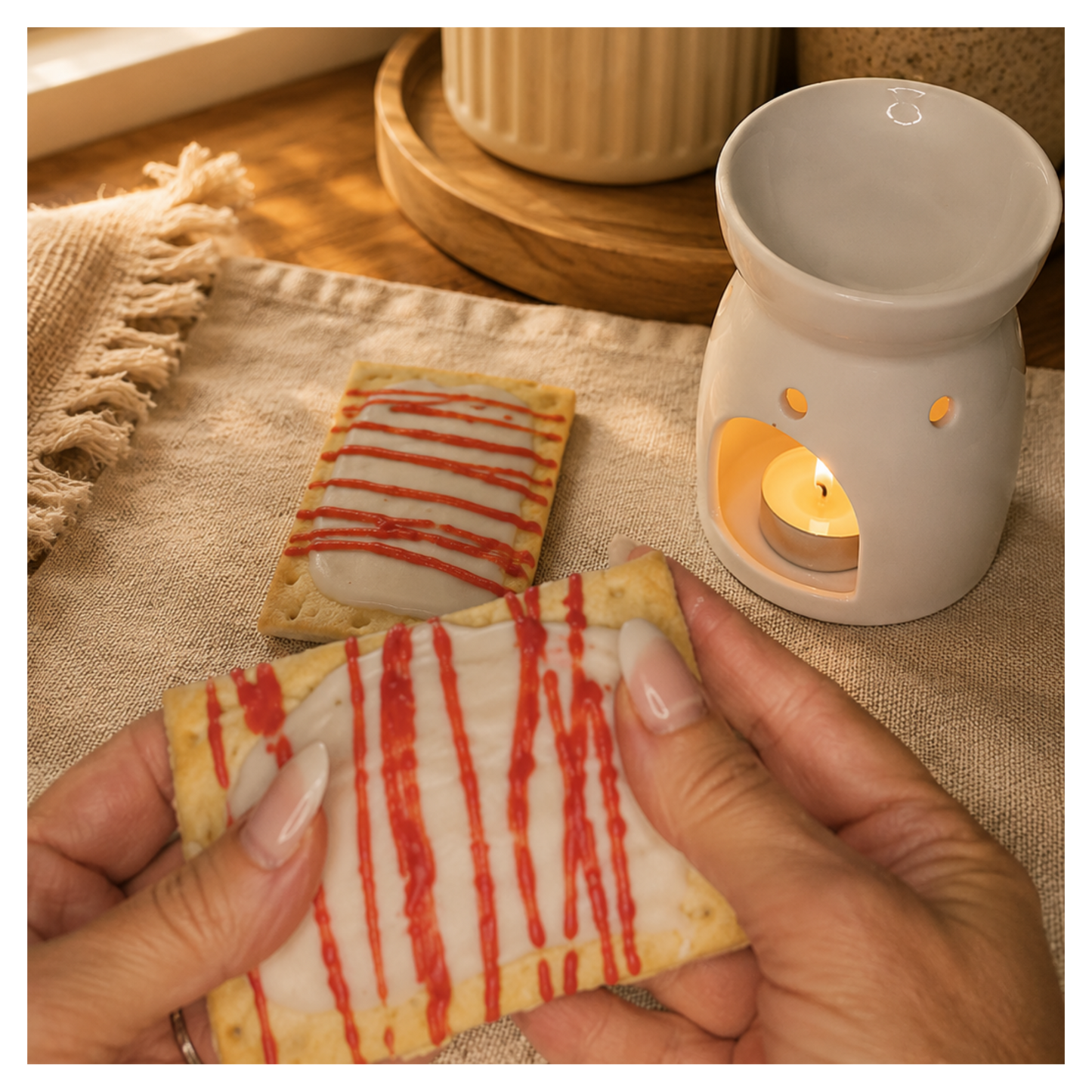 Strawberry Toaster Pastry (2 pack) | Pull Apart Wax Melt