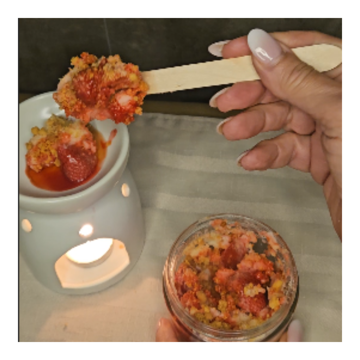 Strawberries & Cream Crumble  | Scoopable
