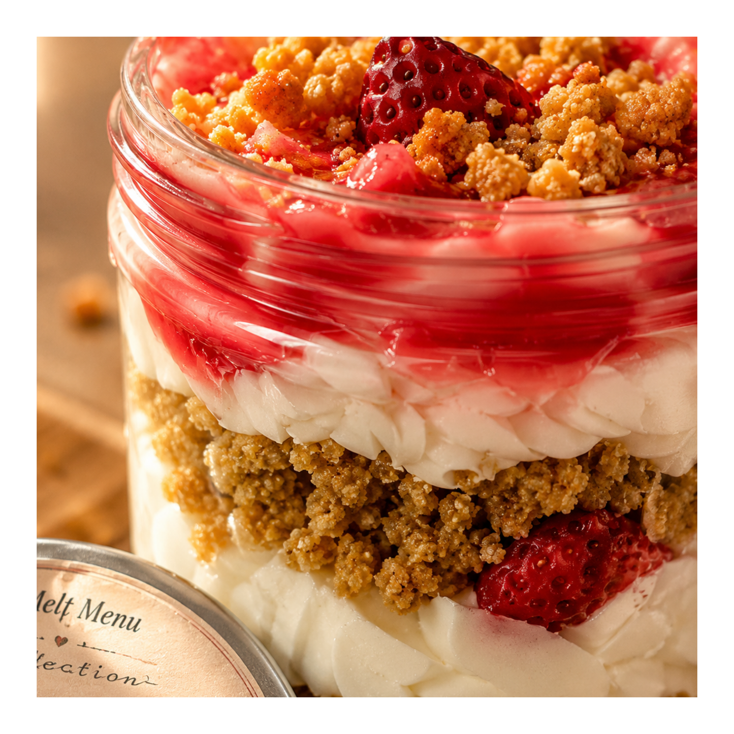 Strawberries & Cream Crumble  | Scoopable
