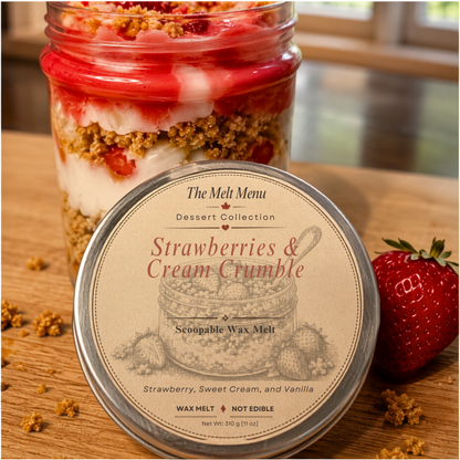 Strawberries & Cream Crumble  Wax Melt