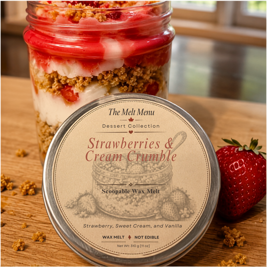Strawberries & Cream Crumble  Wax Melt