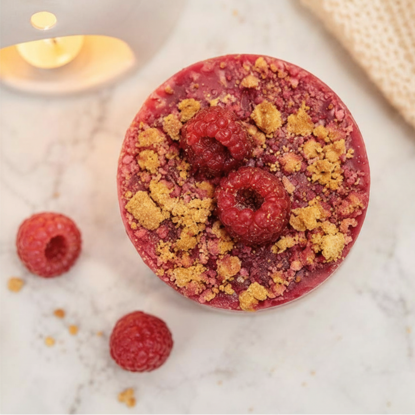 Mini Raspberry Cheesecake | Sliceable Wax Melt