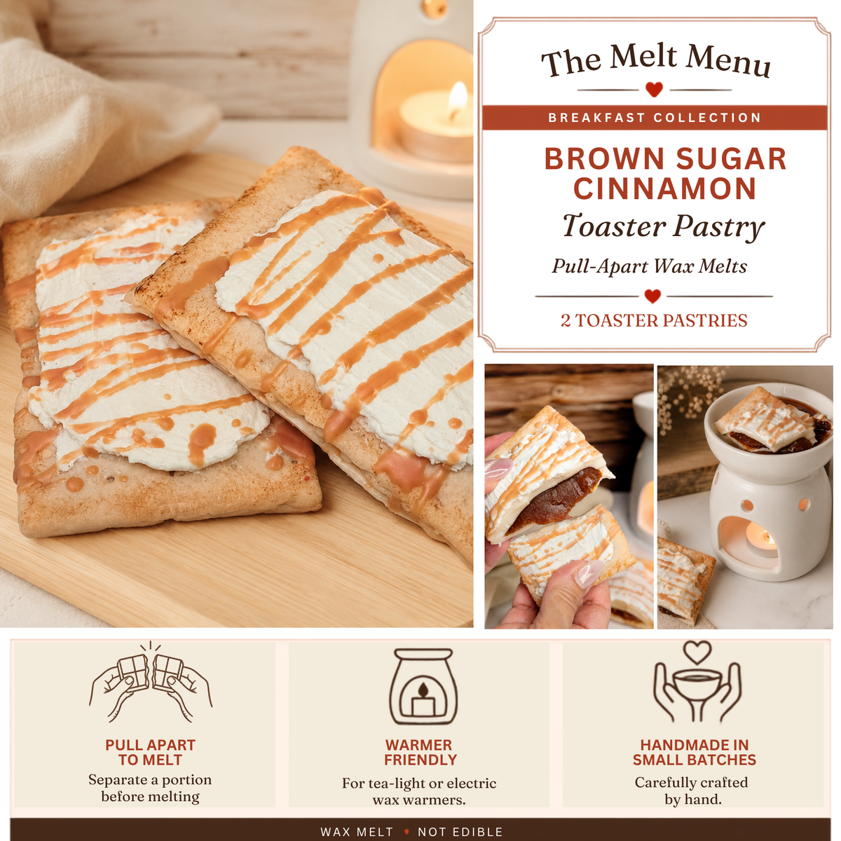 Brown Sugar Cinnamon Toaster Pastry Wax Melt