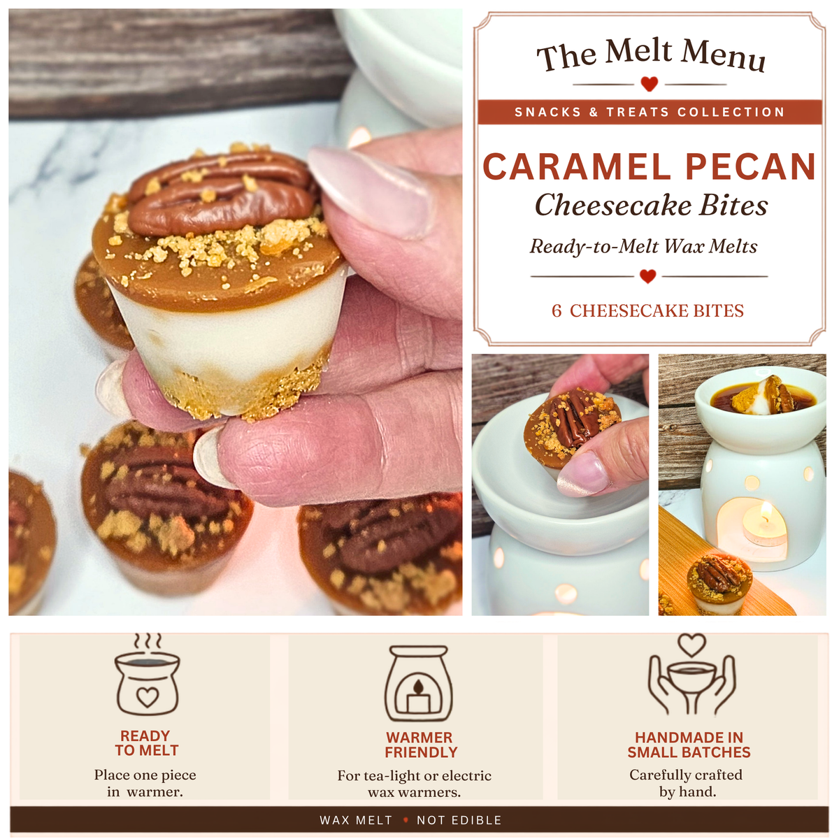 Caramel Pecan Cheesecake Bites Wax Melts