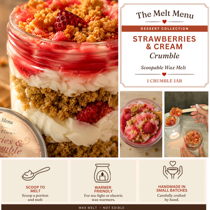 Strawberries & Cream Crumble  Wax Melt